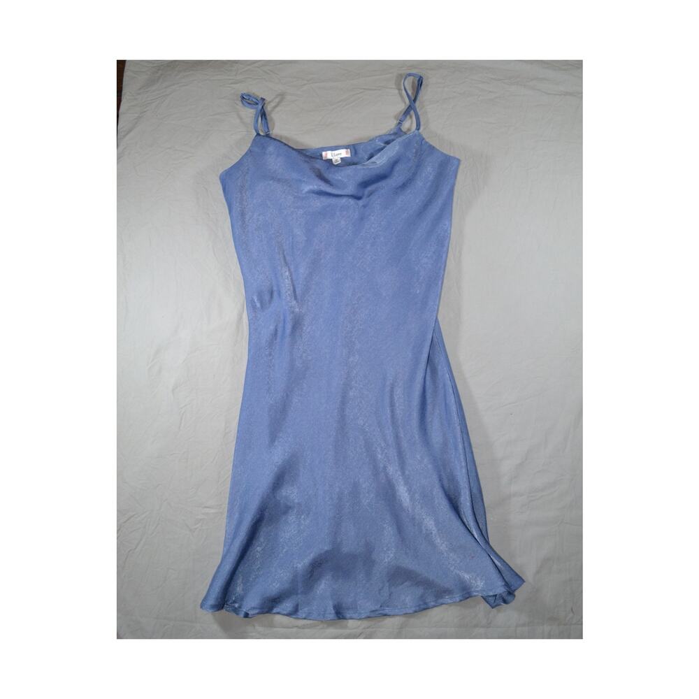 L. Love Vintage Fairy Slip Dress Y2K 1990s Light Blue Size M